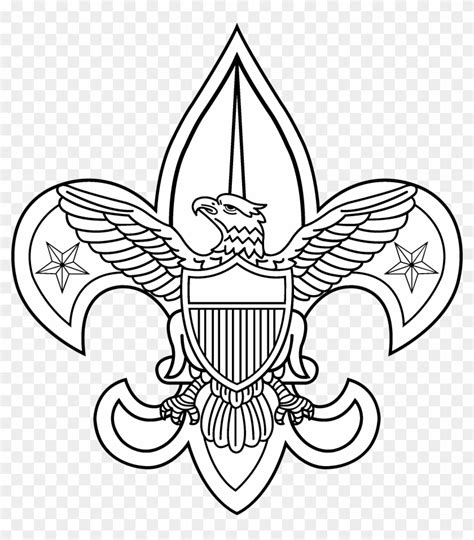 Boy Scouts 2 Logo Black And White - Boy Scout Of America Logo Vector, HD Png Download ...