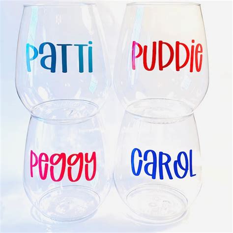 Plastic Stemless Wine Glasses - Etsy