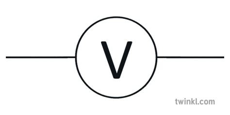 Voltmeter Science Circuit Symbols Scientific Diagram Beyond Illustration