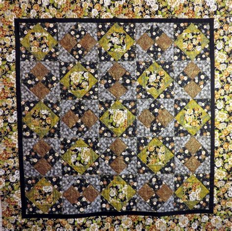 Handcrafted Quilted Couch Throw Lap Quilt With Floral and - Etsy