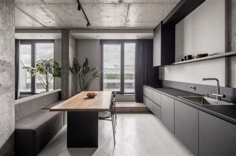 A Contemporary Concrete Kitchen in a Brutalist Style | Houzz AU