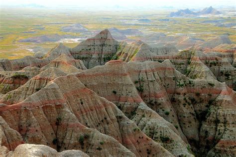 Geological Formations - Badlands National Park, Western Aouth Dakota ...