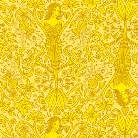 The yellow wallpaper by Totallysevere | Yellow wallpaper, Indie yellow wallpaper, Mermaid wallpapers