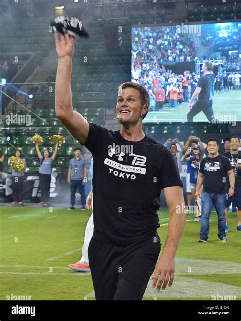 Tom Brady, UNDER ARMOUR, June 21, 2017, Tokyo, Japan : New England Patriots quarterback Tom ...