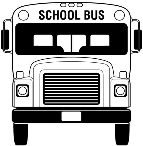 Printable Bus Coloring Pages