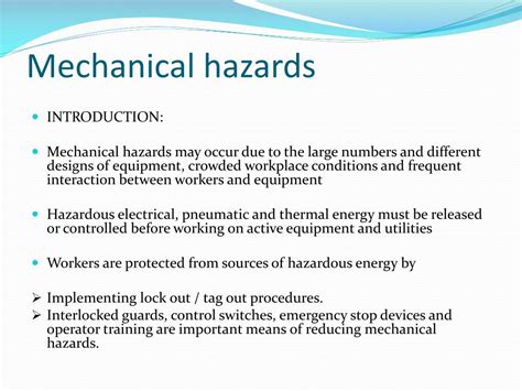 PPT - INDUSTRIAL HAZARDS DUE TO FIRE AND MECHANICAL EQUIPMENT PowerPoint Presentation - ID:1674565