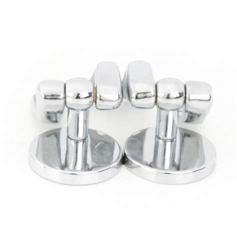 Solid Brass Pair Toilet Seat Hinge Replacement Chrome | Renovator's Supply