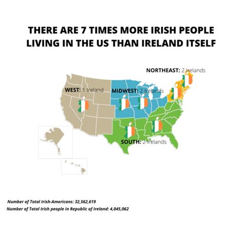 Map : Irish Diaspora in the United States - Infographic.tv - Number one infographics & data Data ...