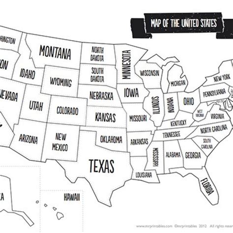 United States Map Cute