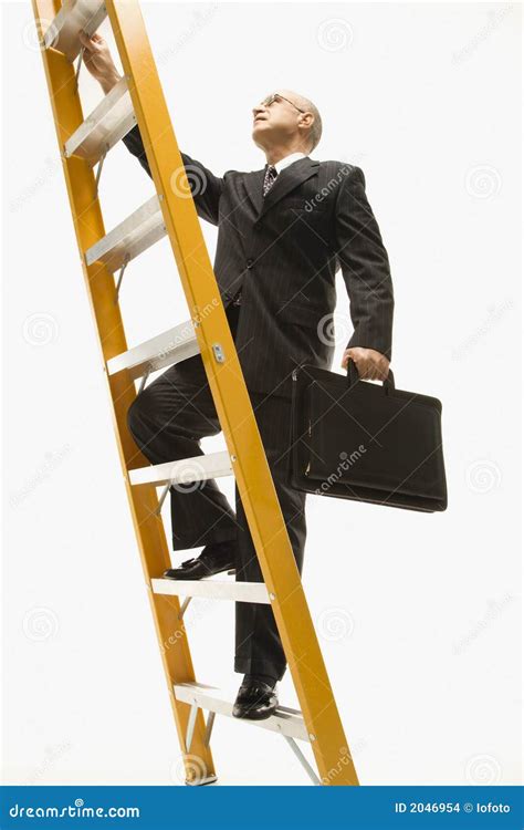 Businessman Climbing Ladder. Stock Images - Image: 2046954