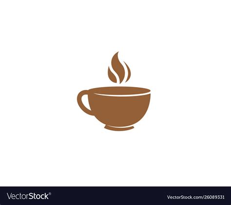 Creative abstract mug coffee logo design symbol Vector Image