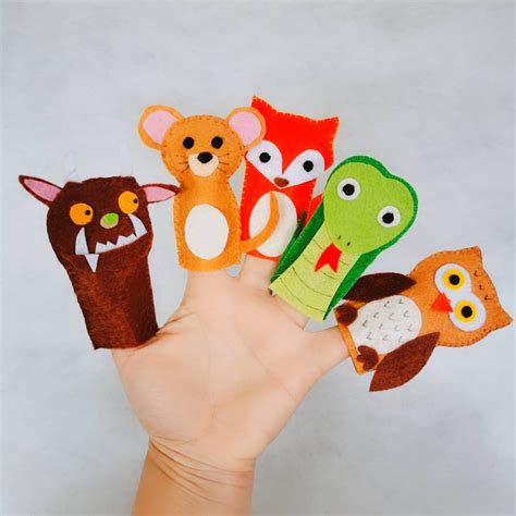 The Gruffalo Finger Puppets/flannel Board/felt Story/ece/preschool ...