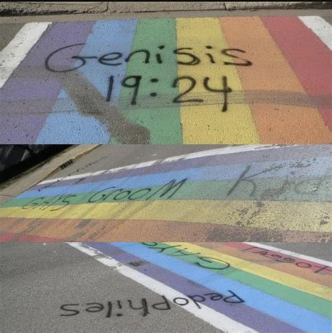 Religious zealots tried to vandalize pride sidewalk : TheRightCantMeme