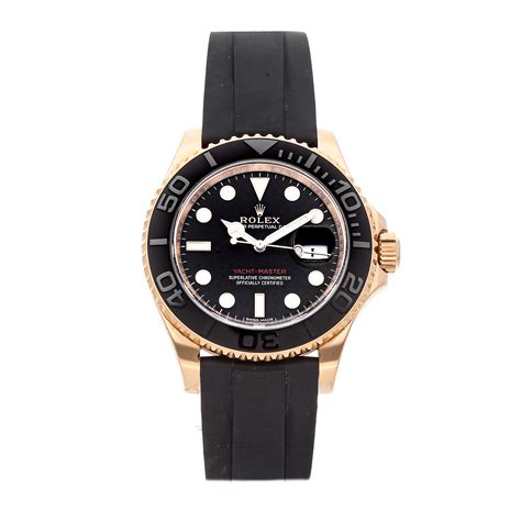 Men Rolex Yacht-master 116655 Dial Black Mechanical Automatic - Rolex ...