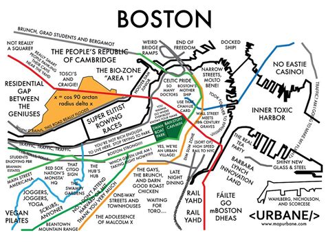 The map of Boston that displays the end of freedom. | Boston map, Boston neighborhoods, Moving ...