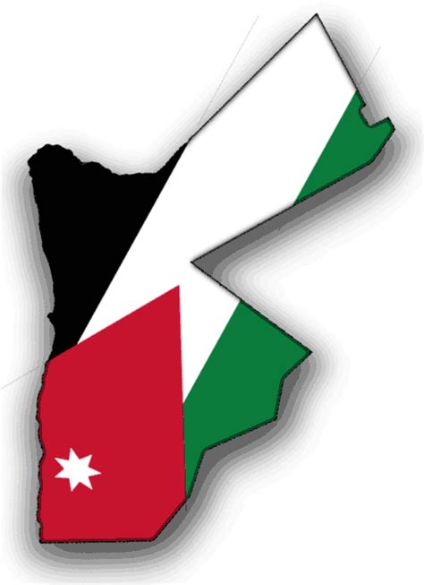 Flag Map of Jordan | Flags of the world, Jordan flag, World thinking day