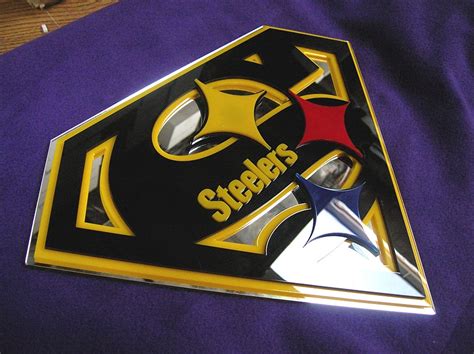 STEELERS 3D sign art SUPER BOWL Trophies football Men of | Etsy