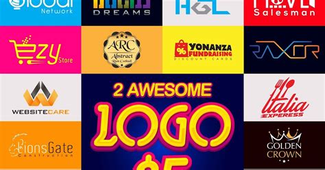 I Will Provide a awesome logo just 5$: Best Fiverr Gigs for Logo design