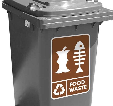 Food Waste Bin Sticker - TenStickers