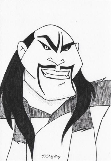 Shan Yu Coloring Pages - Free Mulan Coloring Pages Printables