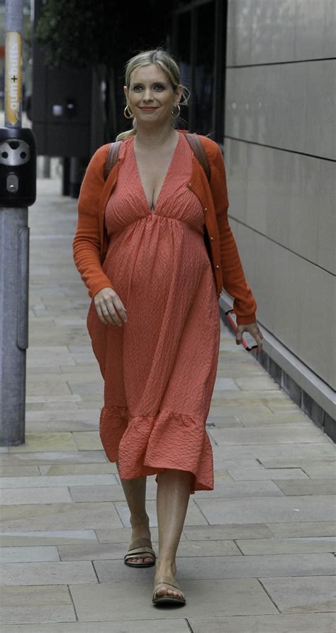 Pregnant RACHEL RILEY Leaves Countdown Studios in Manchester 08/17/2021 ...