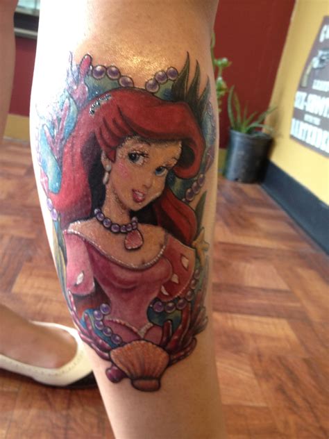 My beautiful Ariel tattoo 💜 Little Mermaid Tattoos, The Little Mermaid ...