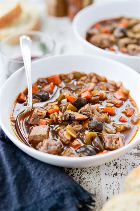 Leftover Prime Rib and Barley Soup - Simply Scratch