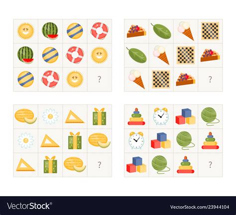 Game find missing items Royalty Free Vector Image