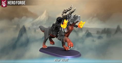 War Wolf - made with Hero Forge