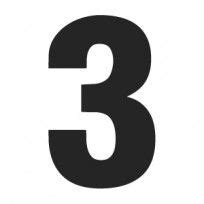 Print Big Numbers - A4 Sized Numbers in Solid Black