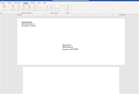 Create and Customize Envelopes in Microsoft Word