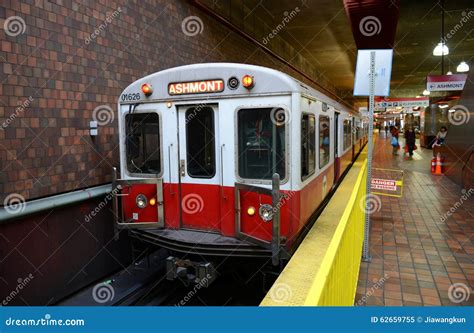 Boston Metro Red Line, Massachusetts, USA Editorial Image - Image of ...