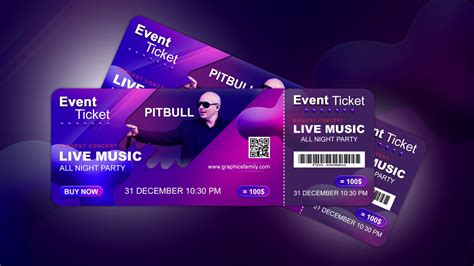 Editable Concert Ticket Template