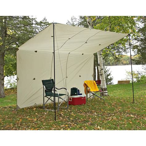 12x12' Sportsman's Tarp, White - 151388, Camping Accessories at Sportsman's Guide