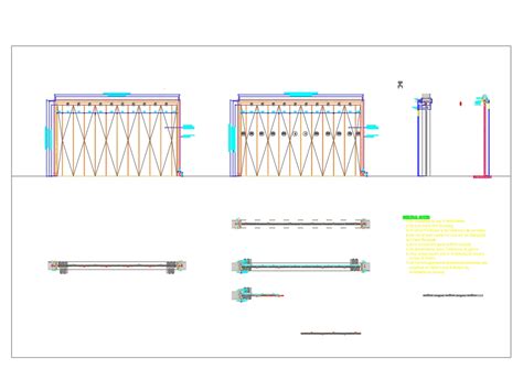 Folding door detail section in AutoCAD | CAD (1.99 MB) | Bibliocad