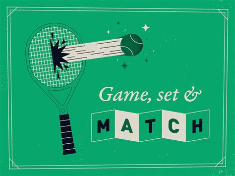 Game, set and match! by James Round on Dribbble