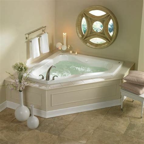 #gardenjacuzzibathtubs | Jacuzzi tub decor, Corner jetted tub, Corner tub