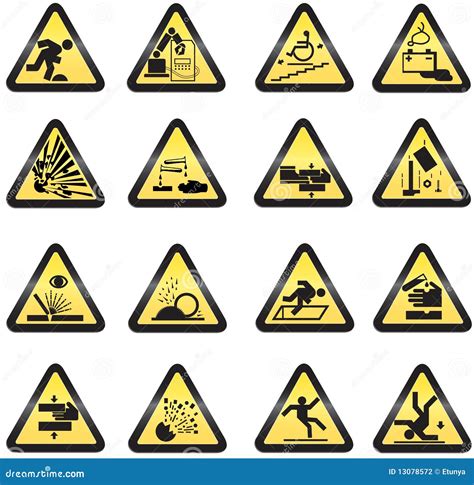 Industrial Hazard Symbols Stock Photo | CartoonDealer.com #1867878