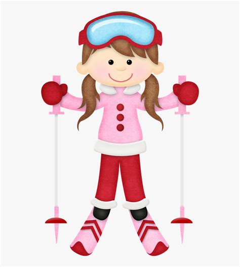 Clipart A Girl Skiing , Free Transparent Clipart - ClipartKey