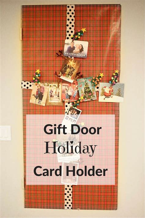 Door Christmas Card Holder | Holiday crafts for kids, Christmas cards, Holiday season christmas