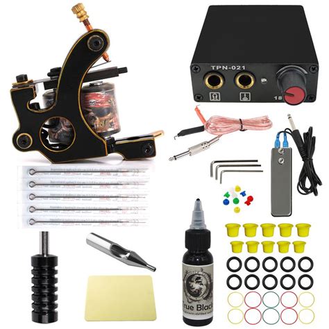 Pin on Tattoo Kits-Tattoo Machine kits-Coil Tattoo Machine Kit ...