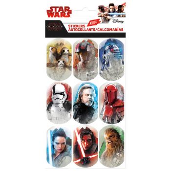 Star Wars 8 Lenticular Stickers - 9 Tags | Trends