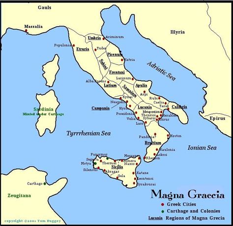 Greek and Carthaginian city states of the Magna Graecia area. Italy was first settled by the ...