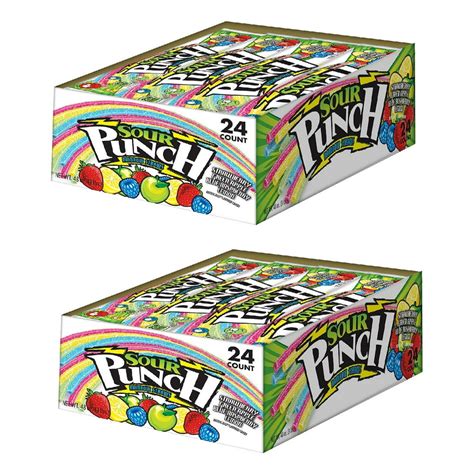 Sour Punch, Rainbow Straws 2 Oz 24 Ct - Pack Of 2 - Walmart.com ...