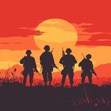 Premium Vector | Squad_soldier_silhouette_vector_warrior_at_war