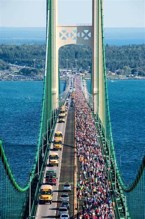 Mackinac Bridge Walk - Labor Day, 2016. http://www.mlive.com/news/grand ...