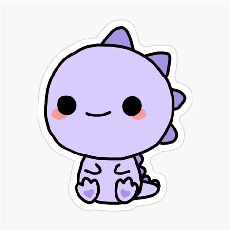 "purple dino" Sticker for Sale by anm0l | Cute doodles, Cute easy ...