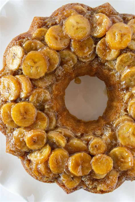 Easy Banana Upside Down Bundt Cake Recipe | Practically Homemade