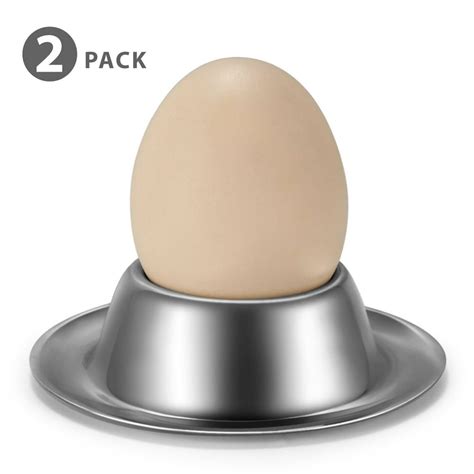 Egg Cup Holder Set (2 Piece Sets) - Stainless Steel Egg Cups for ...