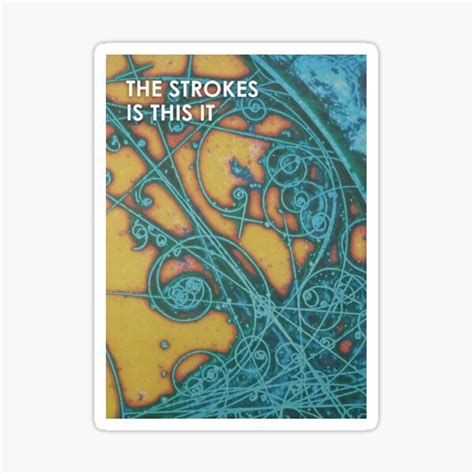 "The Is This It Album cover" Sticker for Sale by marshacornette | Redbubble